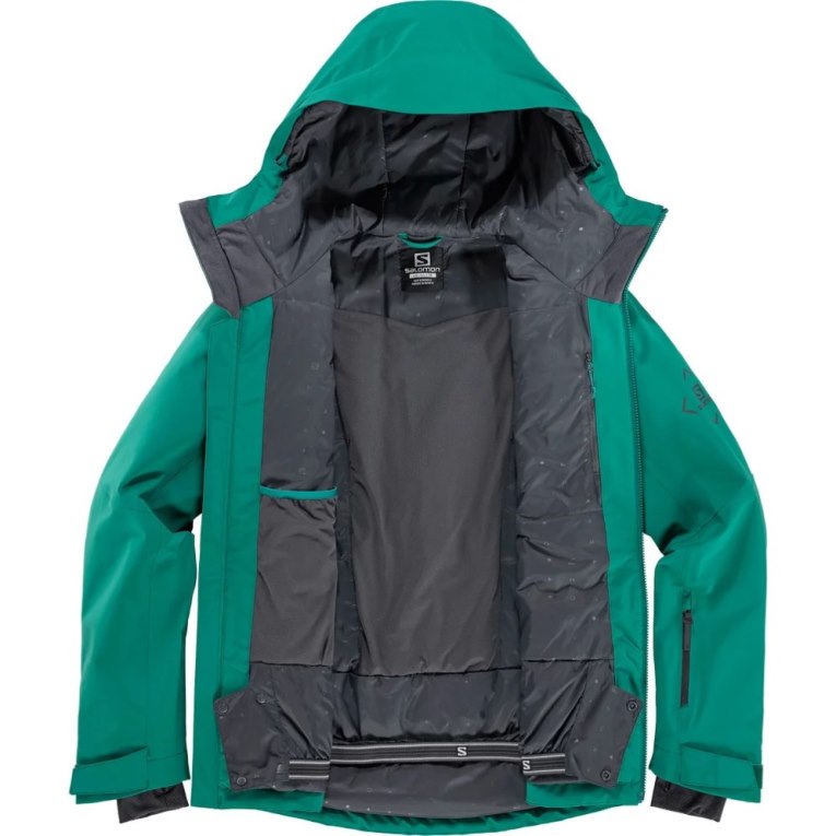 Green Salomon Highland Men's Insulated Jackets | IE PY9372